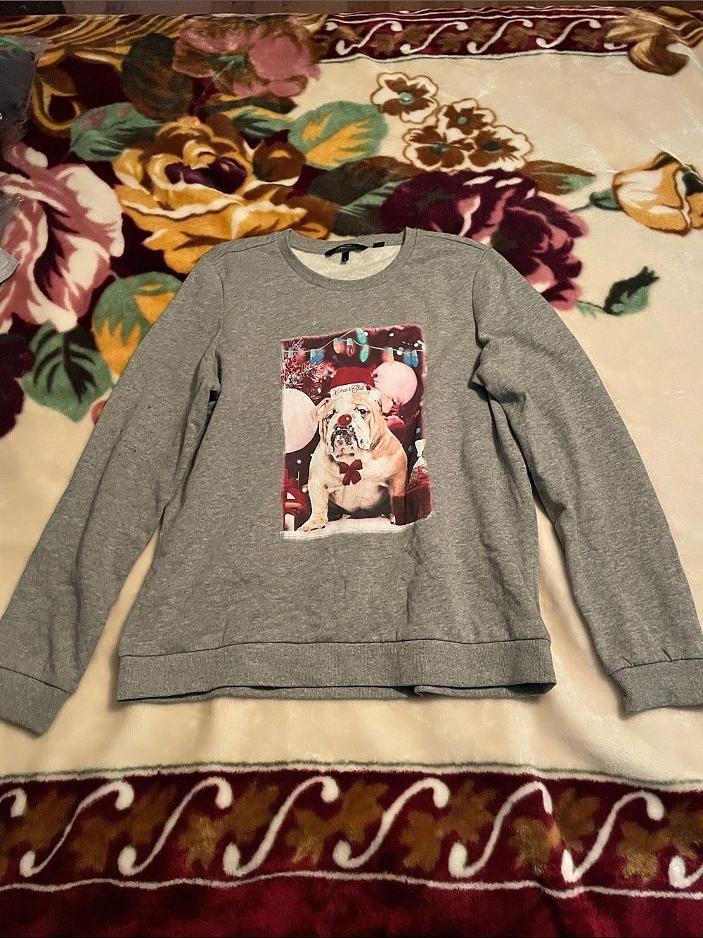 Vero Moda Graphic Dog Sweatshirt Gray Large